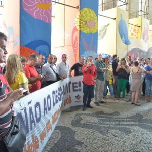 ATO CONTRA DESMONTE DA CAIXA - AV. ALMIRANTE BARROSO - 24-03-2016