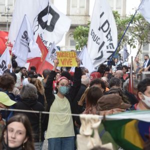 BANCÁRIOS NA PASSEATA PELA DEMOCRACIA