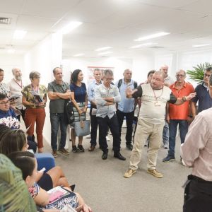 Manifestação contra fechamento de agencias do Bradesco