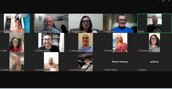 Reunião virtual do Coletivo.