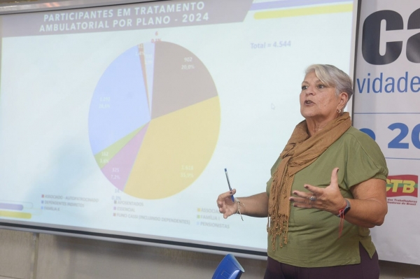 Vania Romeo, coordenadora do Conselho de Usuários da Cassi. Foto: Nando Neves., 