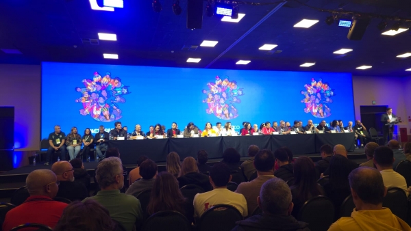 Solenidade de abertura dos congressos de bancos públicos.