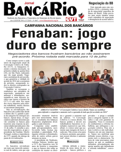 Bancário 6047 Edição de 29/6 a 3/7/2018