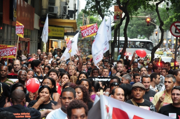 Participação nos Lucros é conquista das lutas da categoria bancária. Foto: Nando Neves.