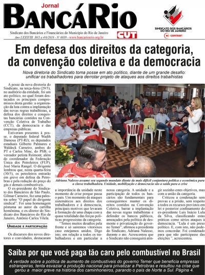 Bancário 6039 Edição de 30/5 a 4/6/2018