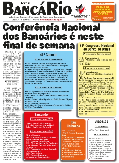 Bancário 6432 de 19 a 25 de Agosto de 2025