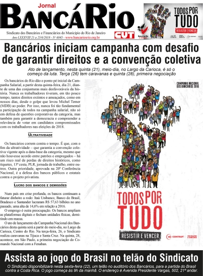 Bancário 6045 Edição de 21 a 25/6/2018