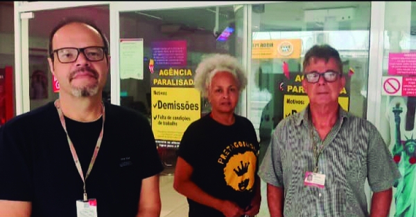 Participaram da paralisação os diretores Marcos Rosa, Jô Araújo e Geraldo Ferraz