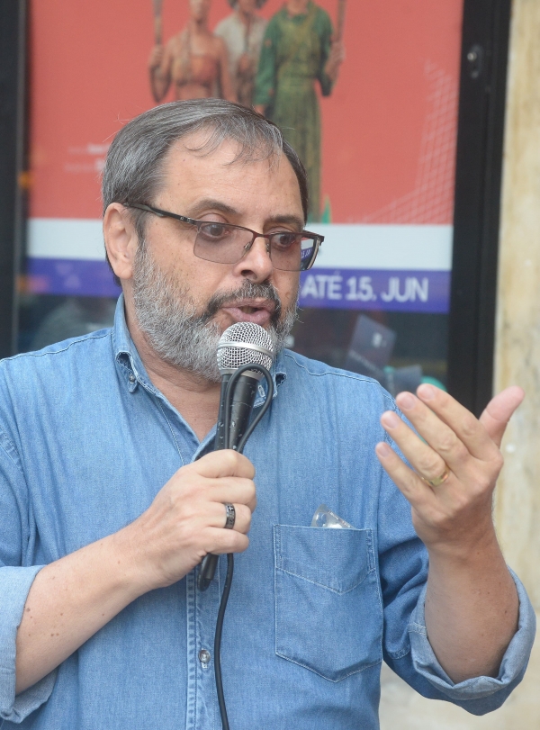 O presidente do Sindicato do Rio José Ferreira numa atividade nos bancos: reajuste acima da inflação é conquista da categoria prevista na Convenção Coletiva de Trabalho