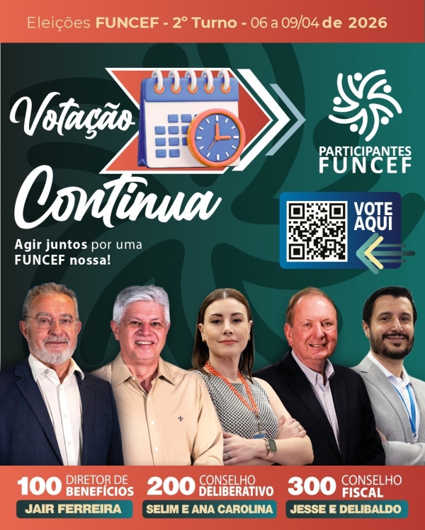 Quinta-feira (9) &eacute; o &uacute;ltimo dia para votar nas elei&ccedil;&otilde;es na Funcef