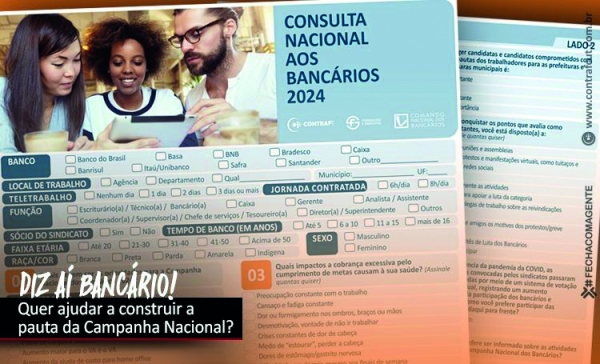 Participe da  Consulta Nacional. É você quem aponta as prioridades da Campanha Salarial 2024