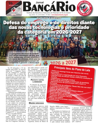 Banc&aacute;rio 6462 de 31/3 a 6/4/2026