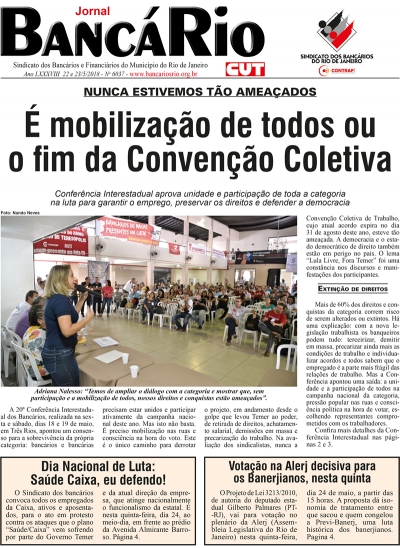 Bancário 6037 Edição de 22 e 23/5/2018