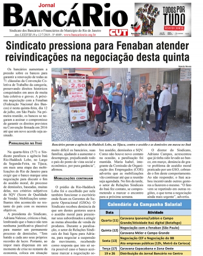 Bancário 6049 Edição de 10 a 12/7/2018