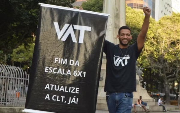 O vereador do Rio Rick Azevedo, líder do movimento Vida Além do Trabalho (VAT) comemorou o sucesso da campanha em favor da PEC pelo fim da escala 6 X 1