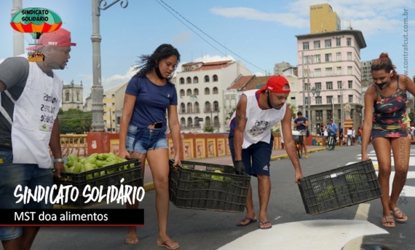 MST faz doação de 124 toneladas de alimentos