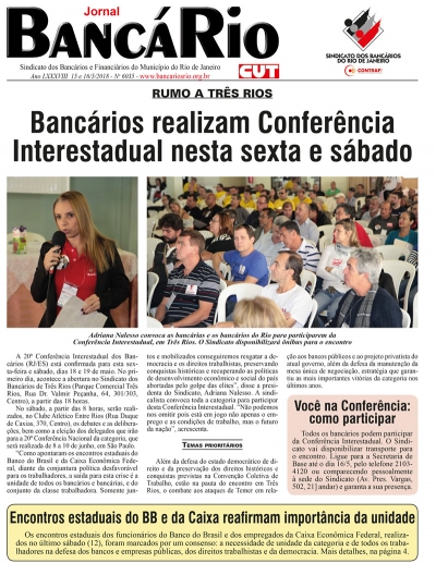 Bancário 6035 Edição de 15 e 16/5/2018