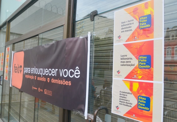 Em meio a demiss&otilde;es e fechamentos, Sindicato fiscaliza ag&ecirc;ncias do Ita&uacute;