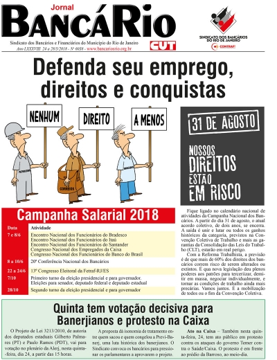 Bancário 6038 Edição de 24 a 28/5/2018