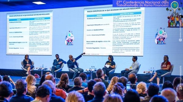 Economistam mostraram a necessidade de mudanças. Foto cedida pela Contraf-CUT.
