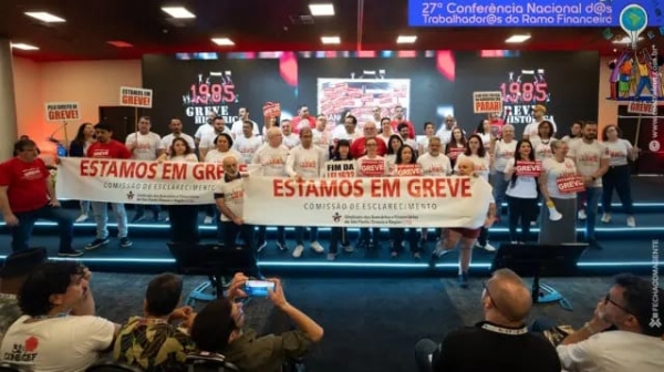 Bancários e bancárias das delegações de todo o país relembraram a greve histórica da categoria de 1985