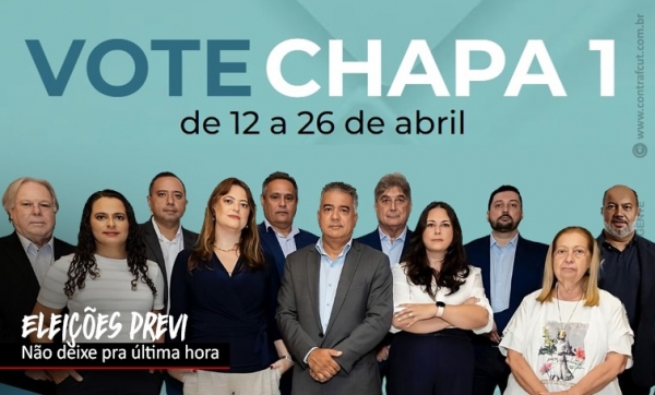 Você tem até sexta-feira para votar na Chapa 1 Previ para os Associados