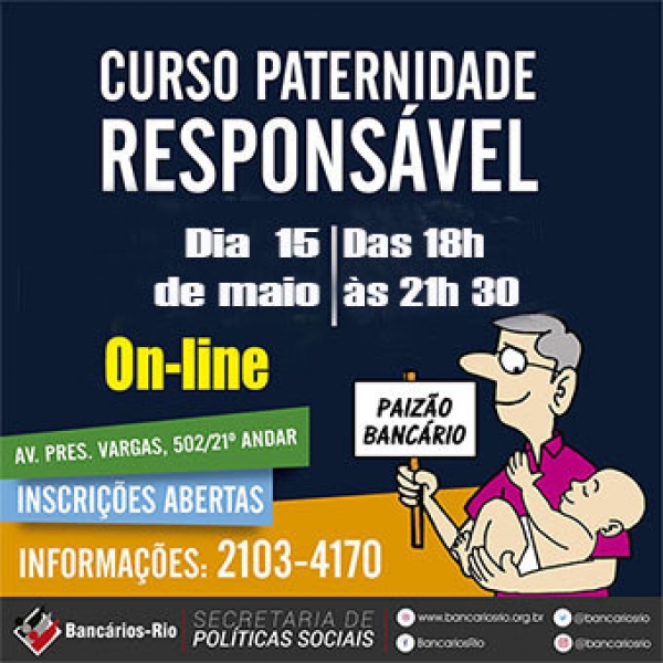 Inscrições abertas para o curso do Paizão Bancário