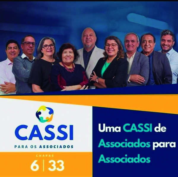 Na eleição da Cassi vote nas chapas 6 e 33