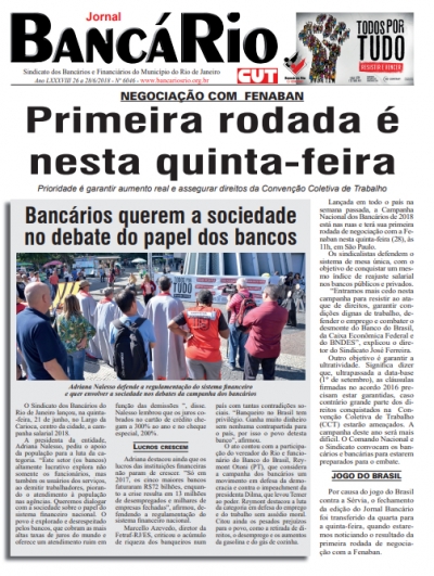 Bancário 6046 Edição de 26 a 28/6/2018