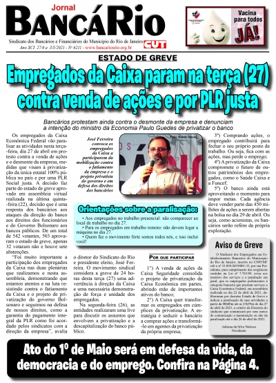 Bancário 6211 de 27/4 a 3/5/2021