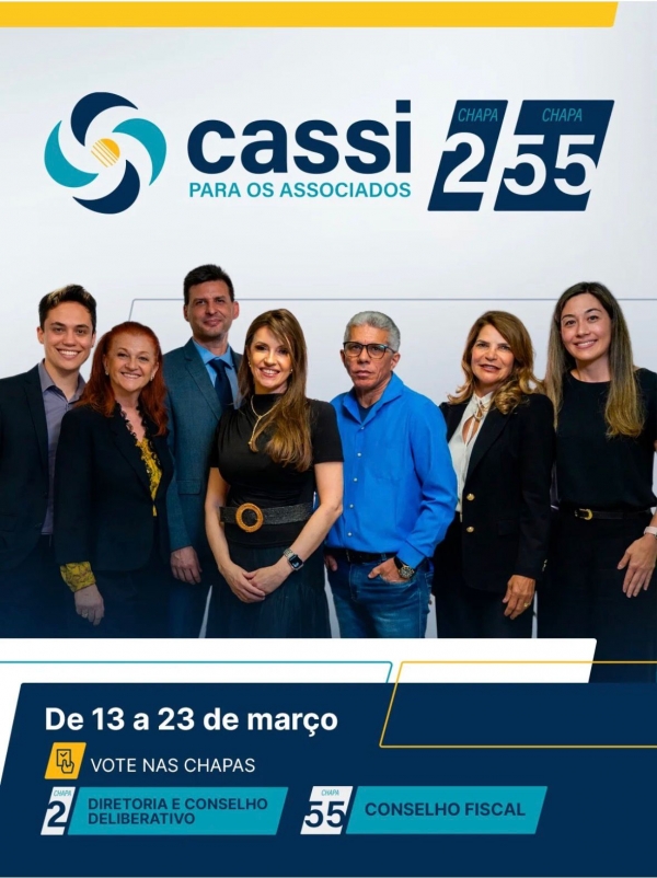 Sindicato apoia as chapas 2 e 55, Cassi para os Associados