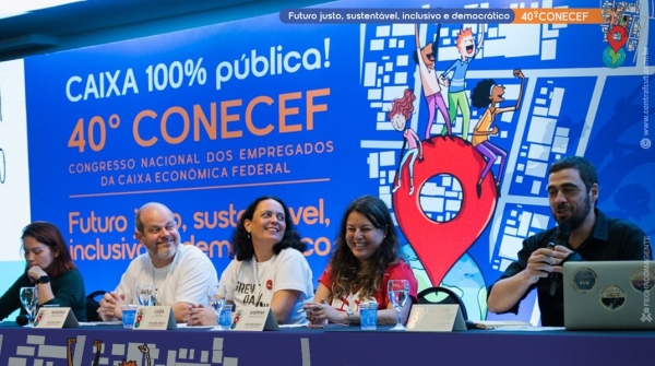O 40º Conecef teve seus útimos painéis de debates sobre os impactos da Inteligência Artifical na Caixa e os desafios da Funcef 